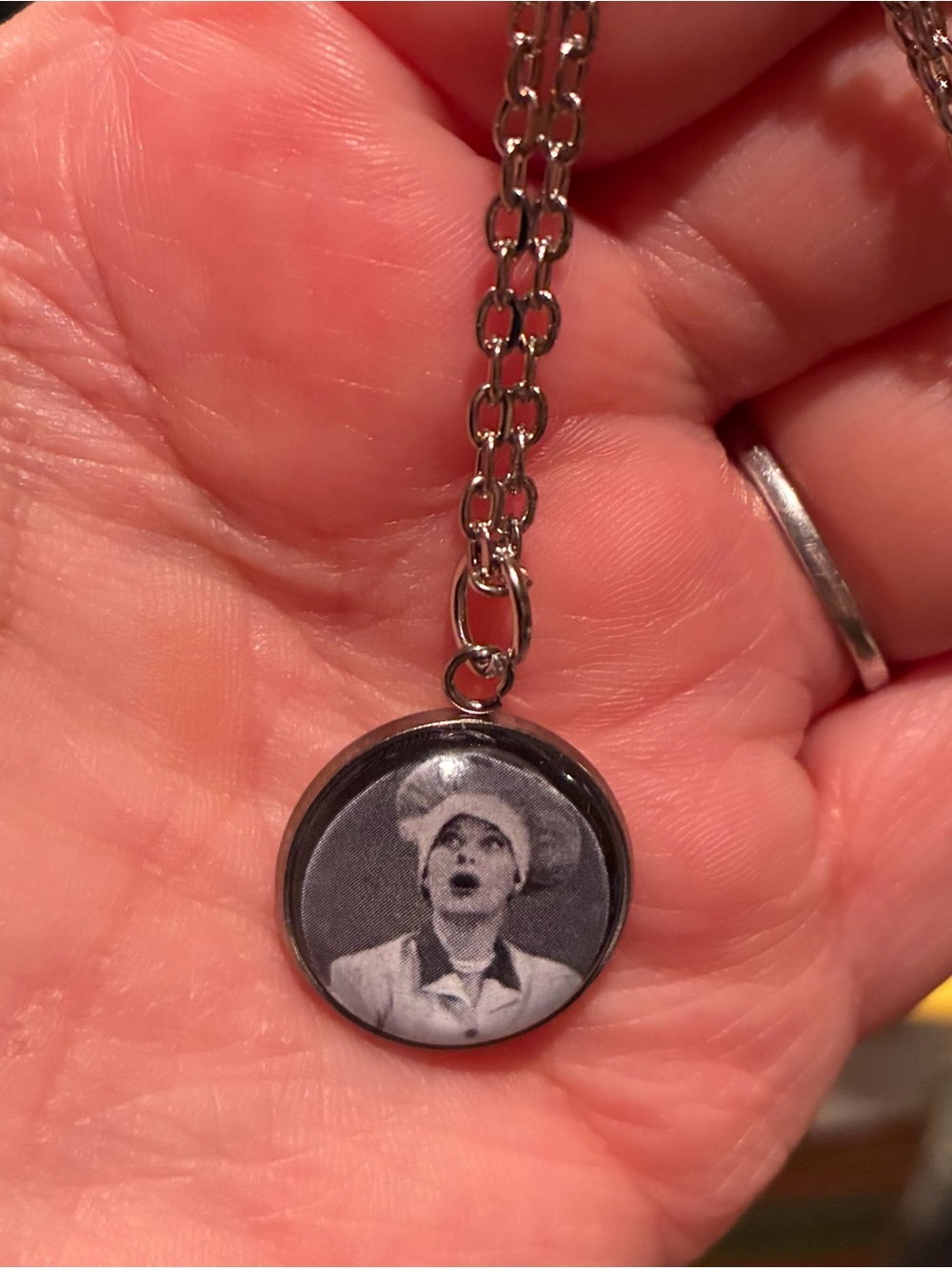 Lucille Ball Chocolate Factory Pendant Necklace
